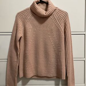 KNIT PINK TURTLENECK FROM MENDOCINO